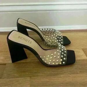 SCHUTZ Women's Lizah Crystal Sandals